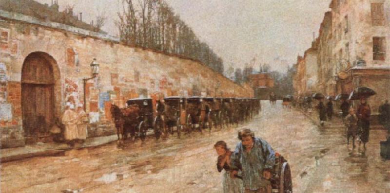 Childe Hassam Une averse Germany oil painting art